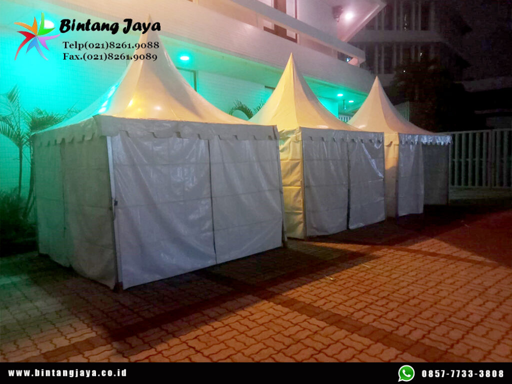 Vendor Sewa Tenda Kerucut Type Sarnafil Putih 3x3m Jakarta