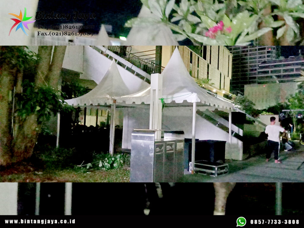 Vendor Sewa Tenda Kerucut Type Sarnafil Putih 3x3m Jakarta
