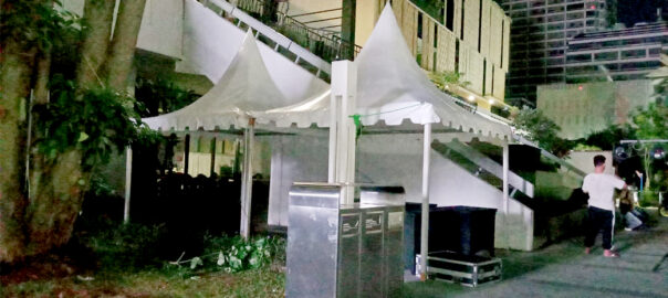 Vendor Sewa Tenda Kerucut Type Sarnafil Putih 3x3m Jakarta
