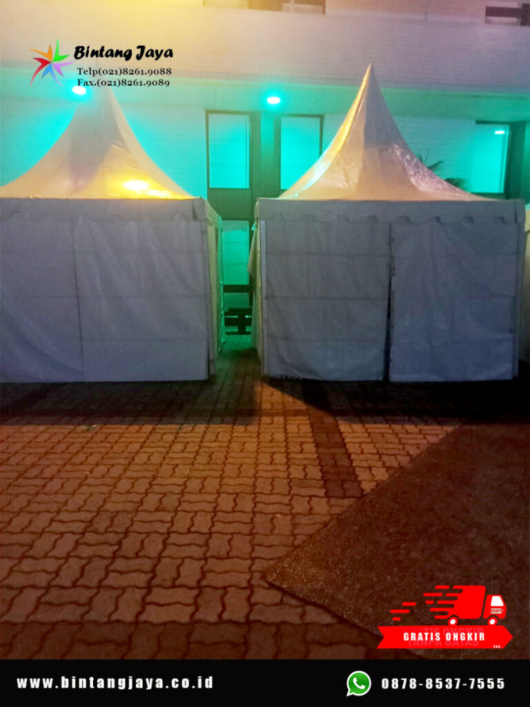 Vendor Sewa Tenda Kerucut Type Sarnafil Putih 3x3m Jakarta