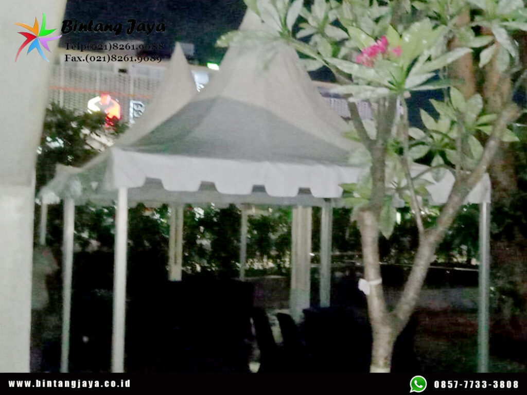 Vendor Sewa Tenda Kerucut Type Sarnafil Putih 3x3m Jakarta