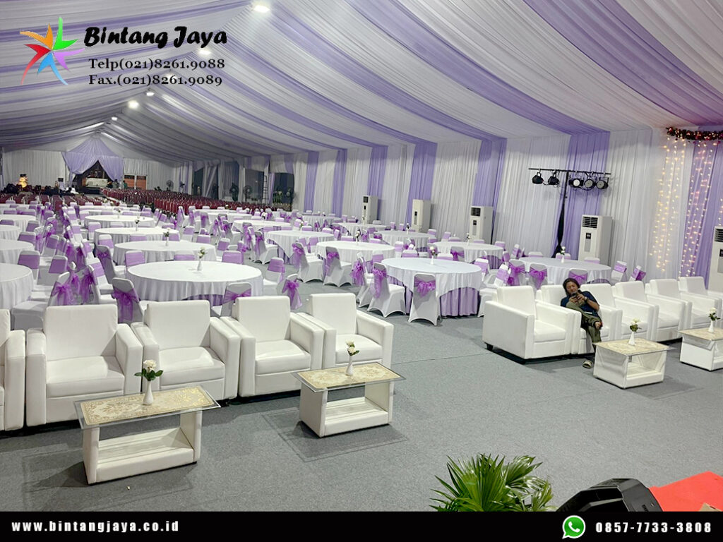 Rental Sofa Kotak, Meja VIP Kaca Dan Tenda Serut Area Bekasi