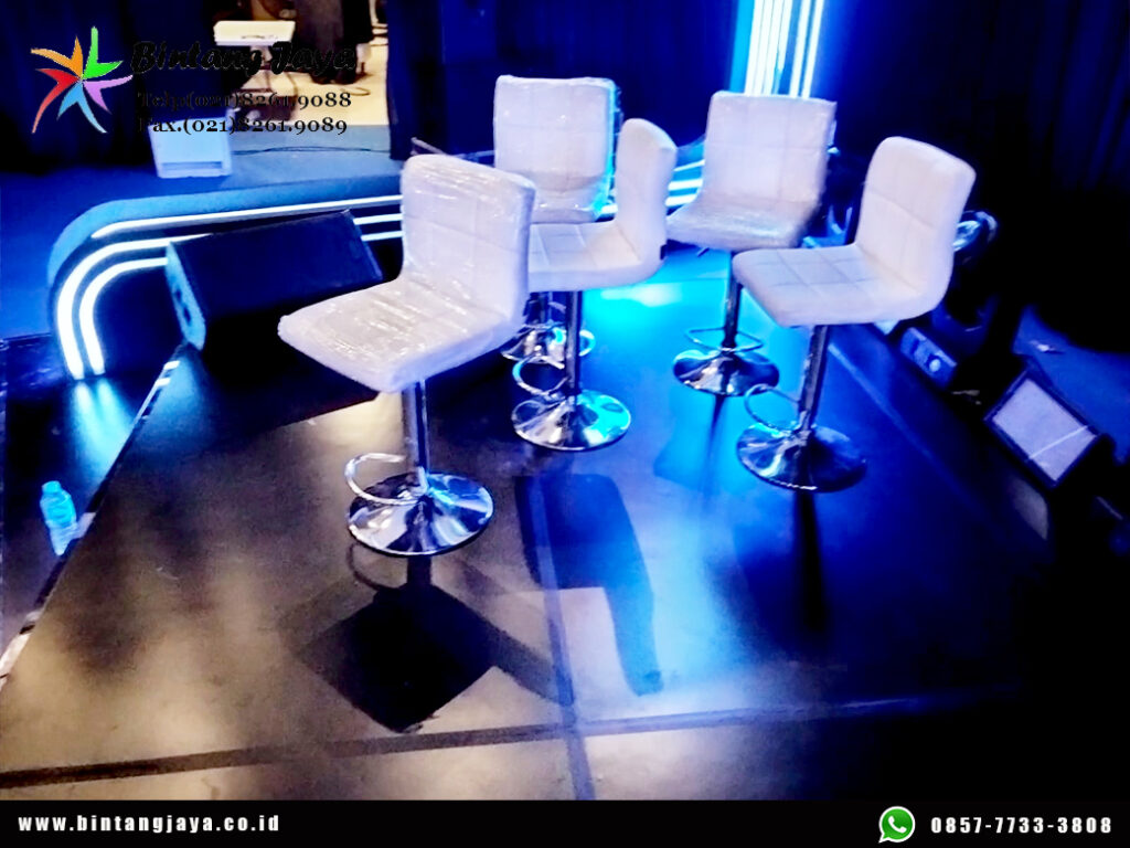 Rental Tirai Hitam, Kursi, Meja Bulat, Barstool Pulomas Jakarta
