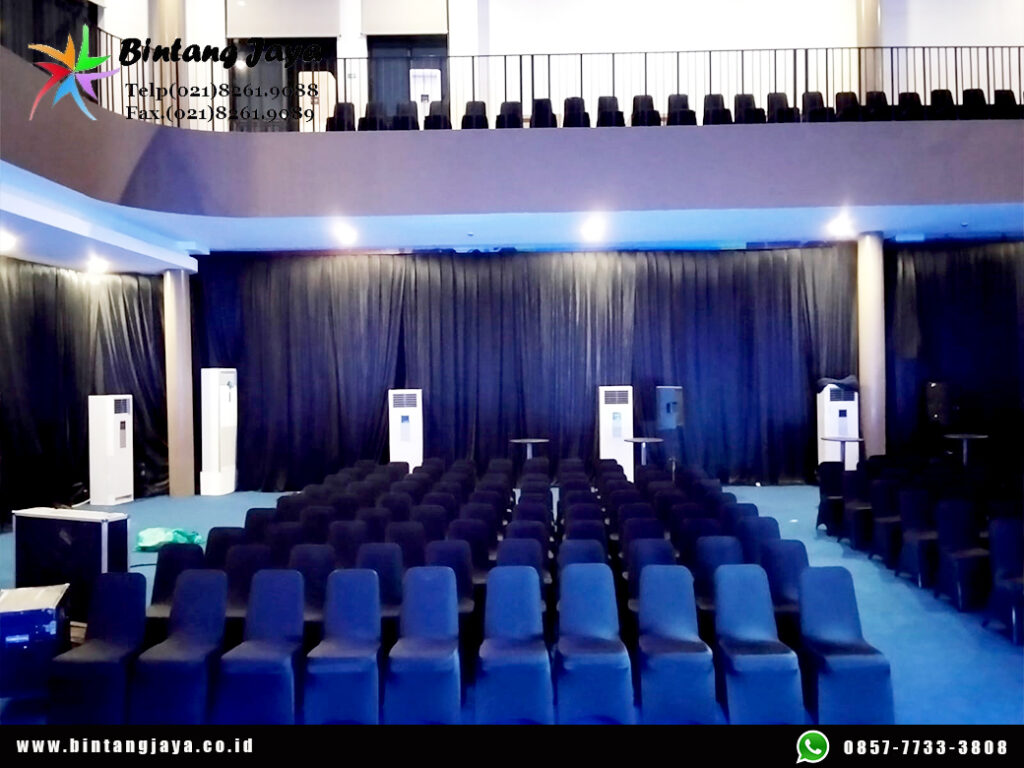 Rental Tirai Hitam, Kursi, Meja Bulat, Barstool Pulomas Jakarta