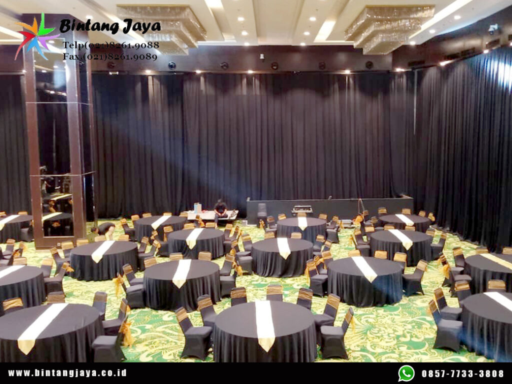 Sewa Tirai Dinding Hitam Jakarta Solusi Rapi untuk Menutup Area dan Percantik Dekorasi Acara