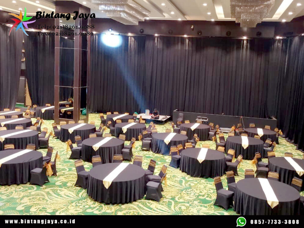 Sewa Tirai Dinding Hitam Jakarta Solusi Rapi untuk Menutup Area dan Percantik Dekorasi Acara
