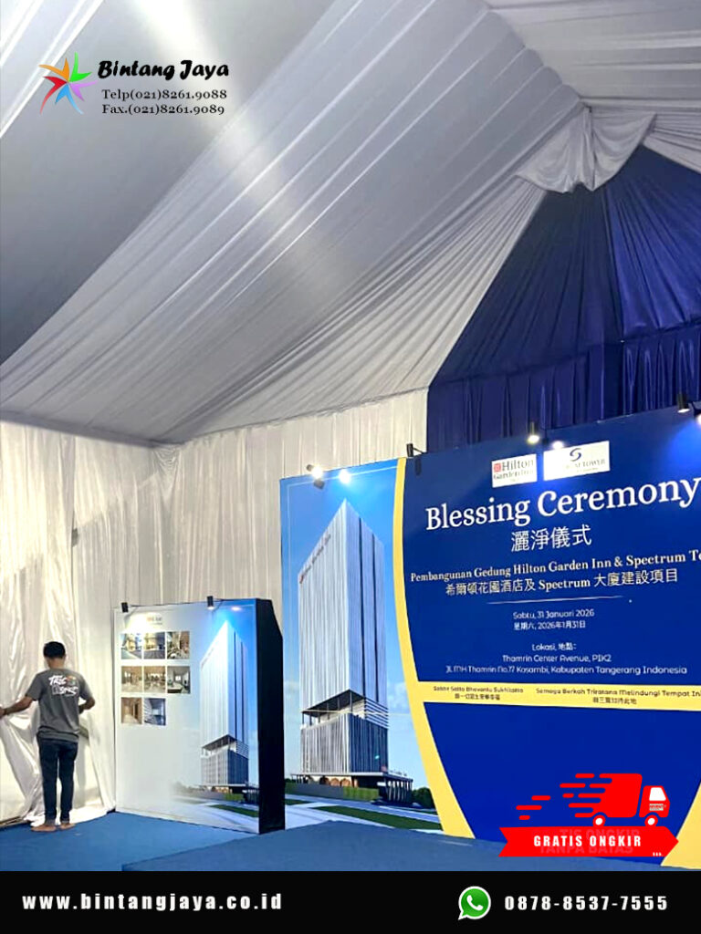 Sewa Tenda Dekor Serut, Karpet, Sarnafil Area PIK 2