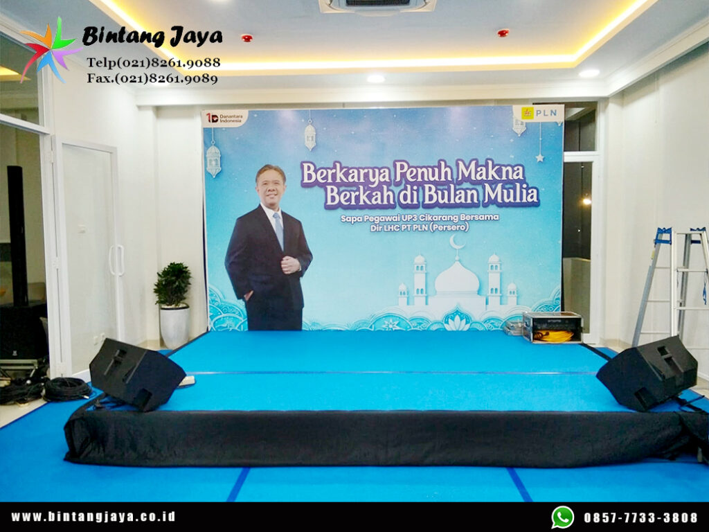 Sewa Meja, Panggung, Backdrop Cikarang