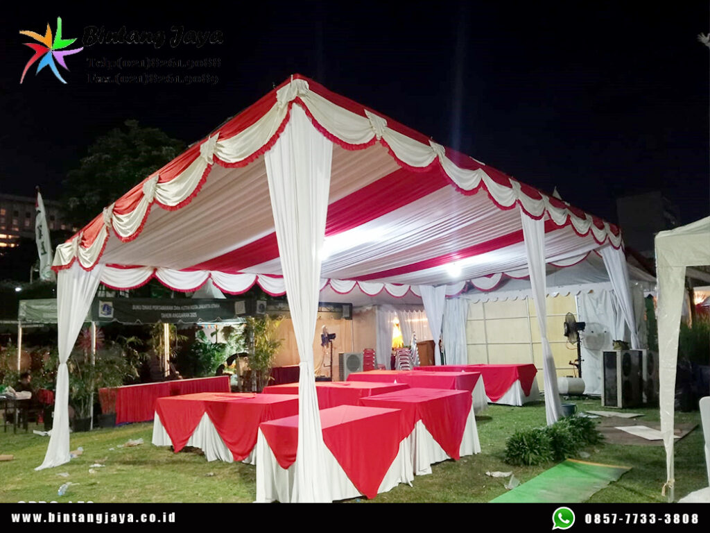 Sewa Tenda Dekorasi Serut Merah Putih Jakarta untuk Event Umum dan Acara Nasional