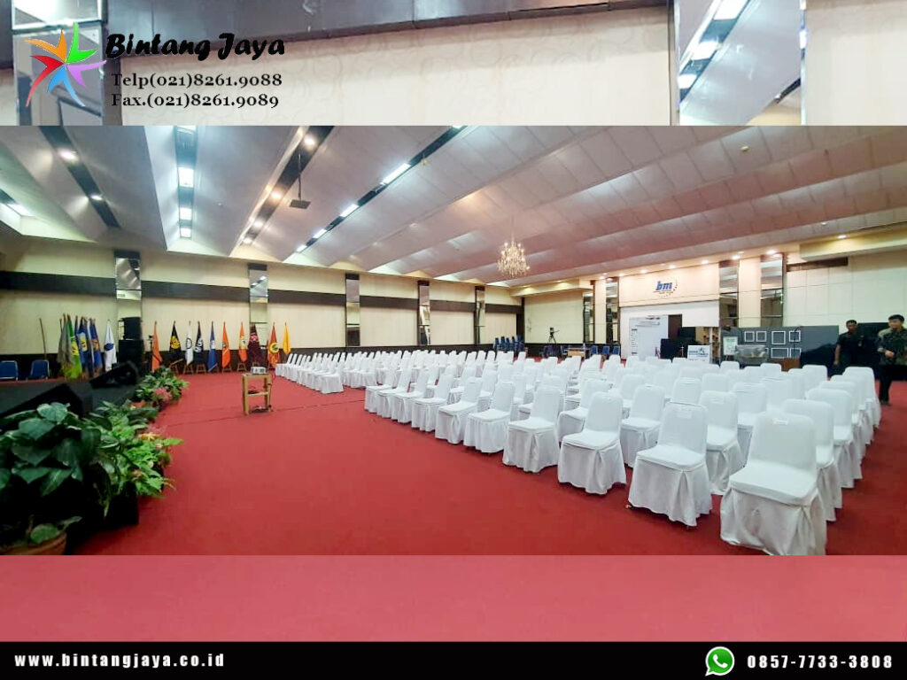 Sewa Kursi, Meja, Tiang Bendera Event Universitas Bunda Mulia untuk Berbagai Kegiatan Kampus