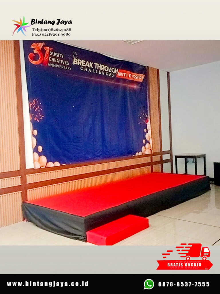 Rental Panggung dan Backdrop Event PT. Sugity MM2100 Cibitung Bekasi