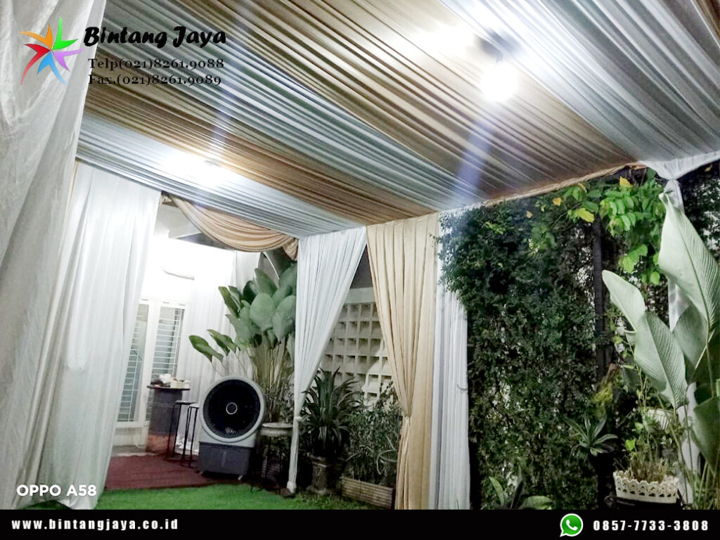 Rental Tenda Serut, Kursi Meja, dan Misty Fan Harapan Indah Bekasi