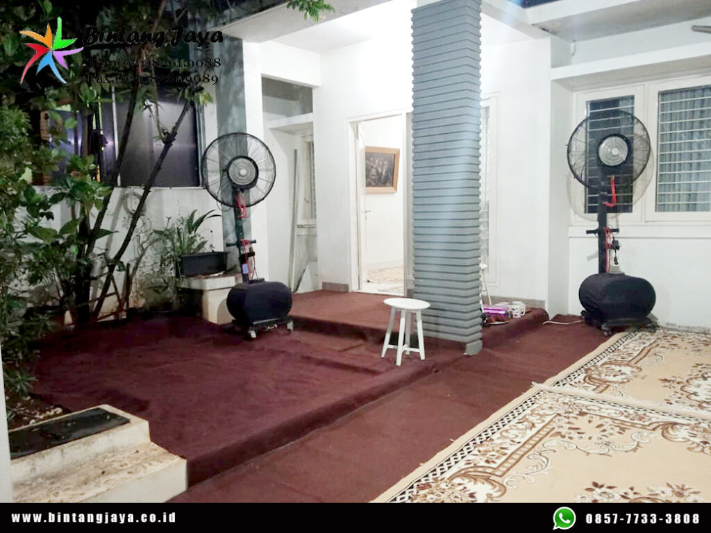 Rental Tenda Serut, Kursi Meja, dan Misty Fan Harapan Indah Bekasi