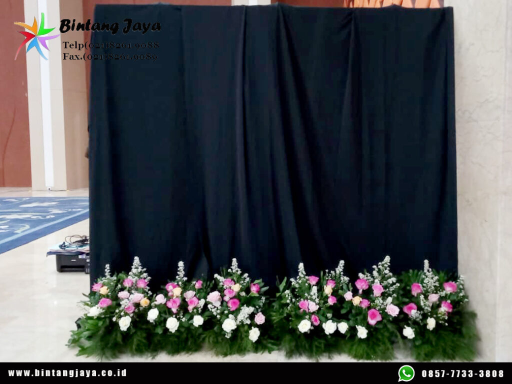 Sewa Tirai Lotto Hitam Tebal Event Discovery SCBD