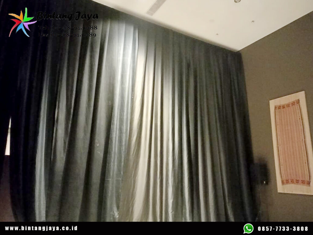 Sewa Tirai Lotto Hitam Tebal Event Discovery SCBD