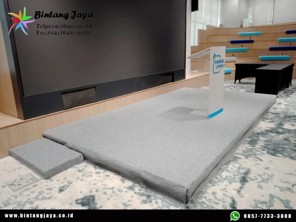 Sewa Panggung Rendah 20cm untuk Seminar, Talkshow, dan Event