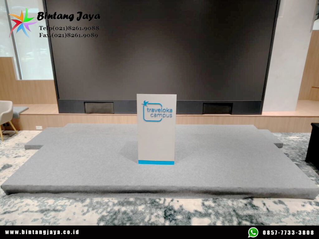 Sewa Panggung Rendah 20cm untuk Seminar, Talkshow, dan Event