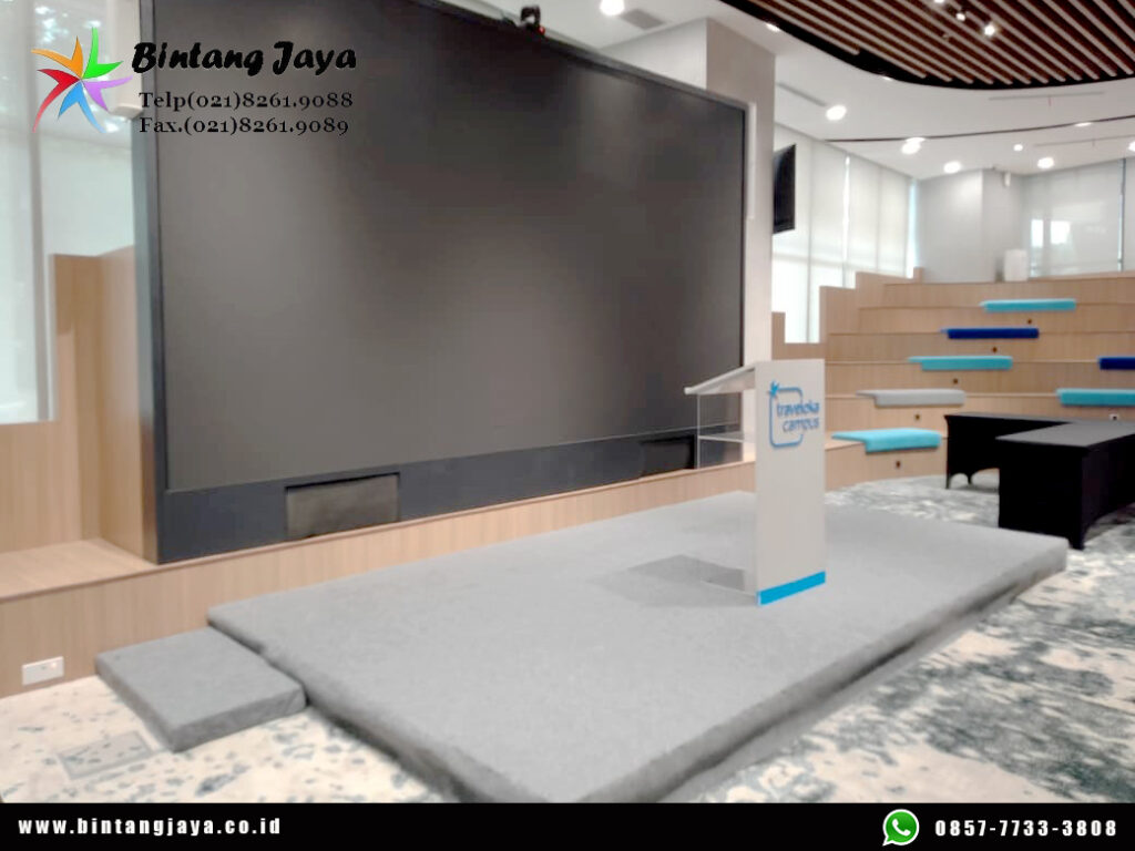 Sewa Panggung Rendah 20cm untuk Seminar, Talkshow, dan Event