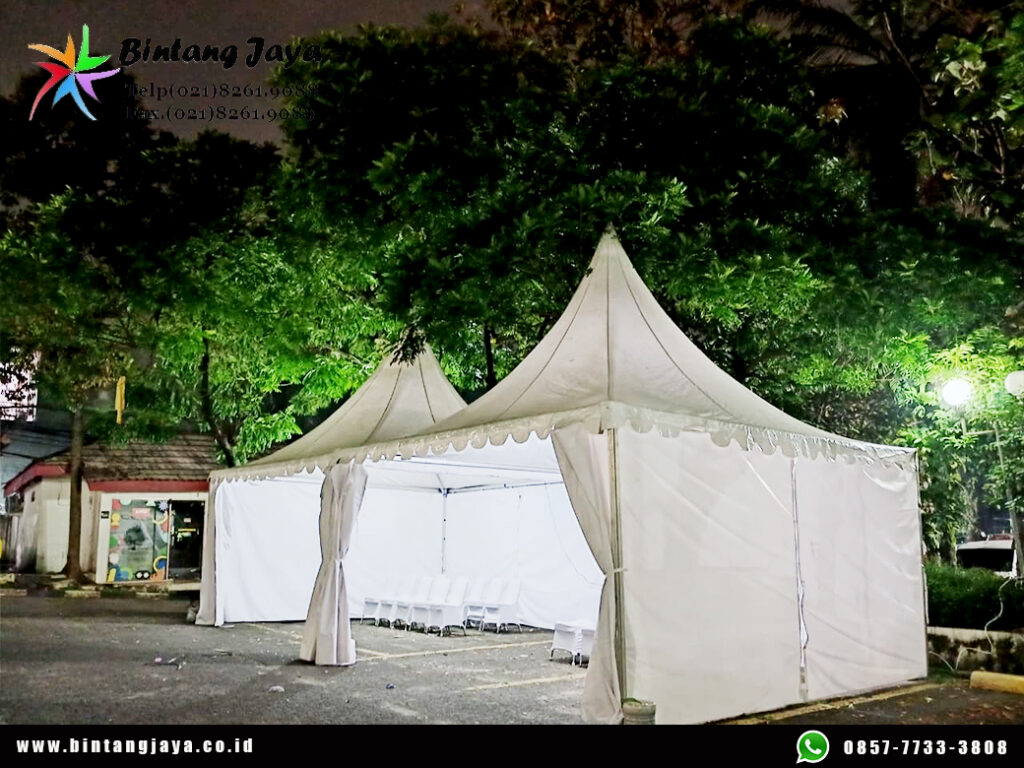Sewa Tenda Kerucut untuk Area Festival dan Market Day