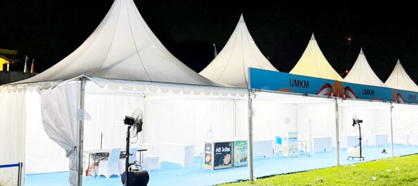 Sewa Tenda Kerucut untuk Area Festival dan Market Day