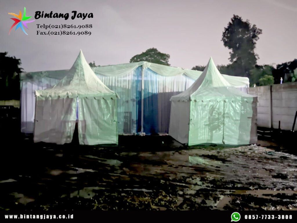 Sewa Tenda Sarnafil Kerucut Event BTN Ecopark Depok