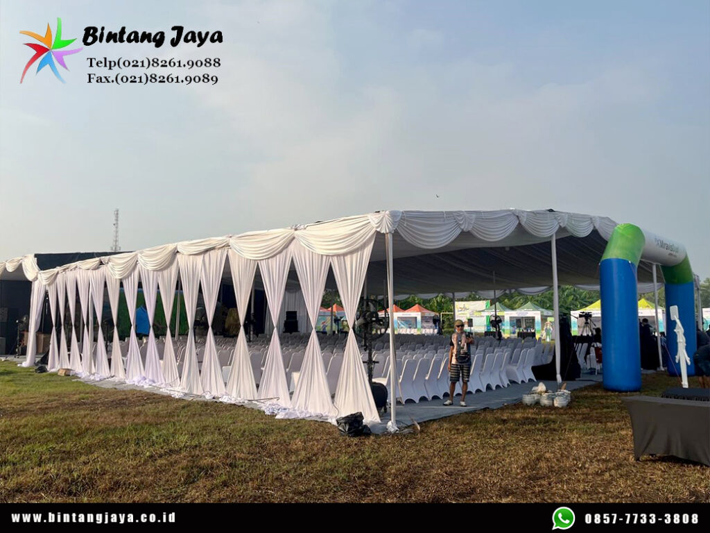 Sewa Tenda Dekorasi Serut Putih untuk Acara Resmi dan Kenegaraan