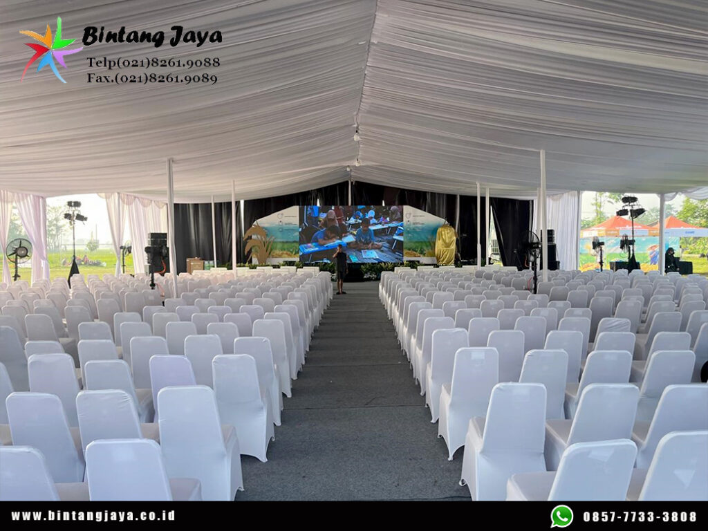 Sewa Tenda Dekorasi Serut Putih untuk Acara Resmi dan Kenegaraan