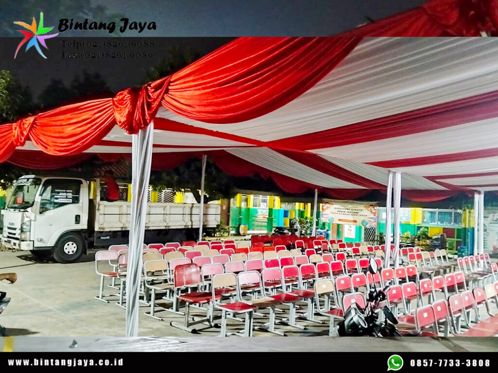 Sewa Tenda Dekor Serut Merah Putih Jakarta untuk Acara Pemerintah