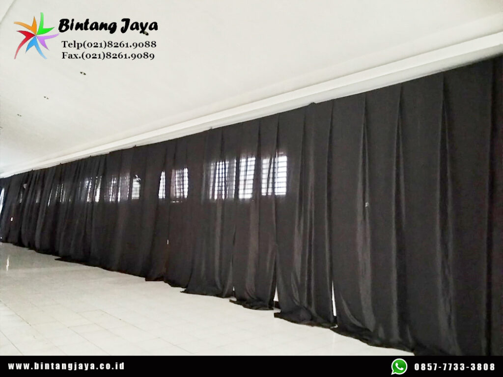 Jasa Sewa Tirai Hitam Event Cafe Blok M Jaksel
