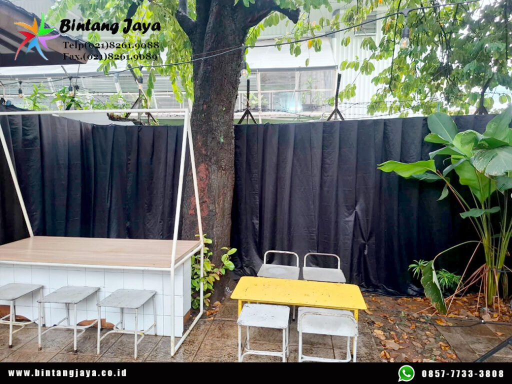 Jasa Sewa Tirai Hitam Event Cafe Blok M Jaksel