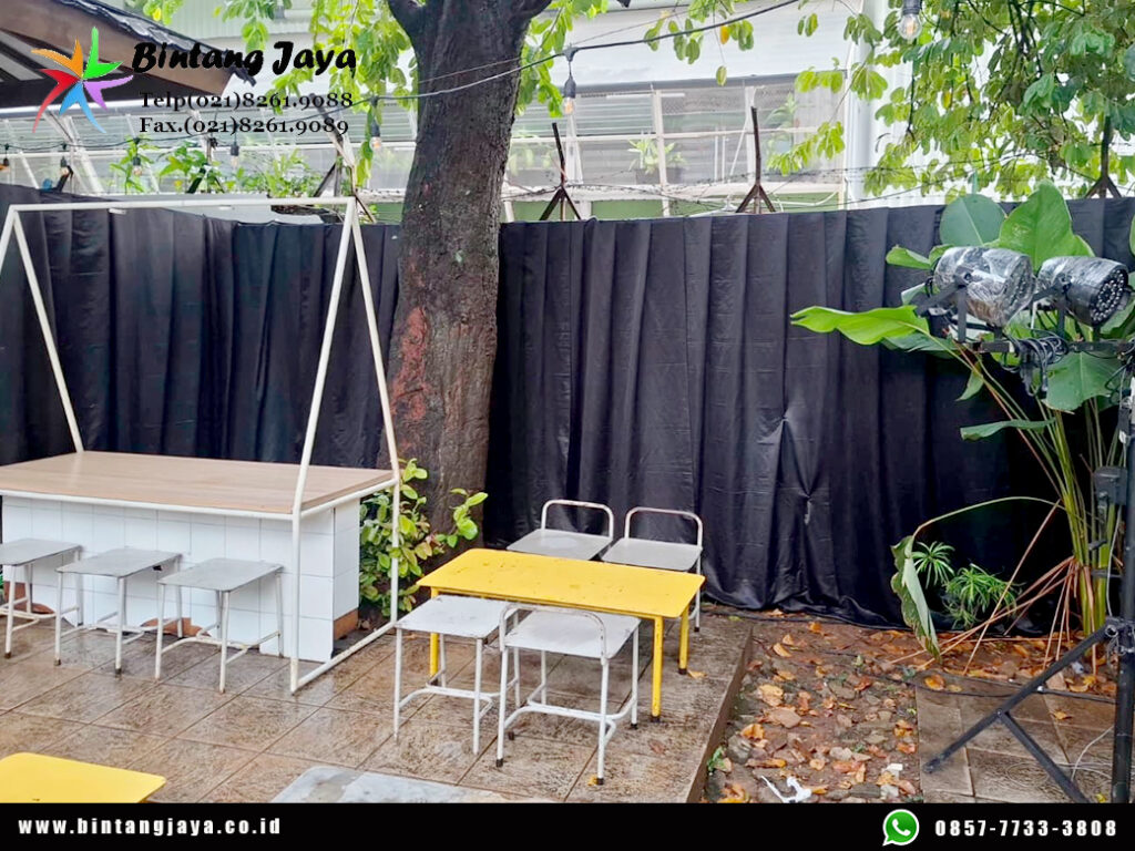 Jasa Sewa Tirai Hitam Event Cafe Blok M Jaksel