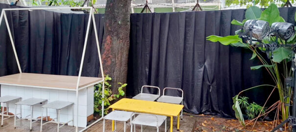Jasa Sewa Tirai Hitam Event Cafe Blok M Jaksel