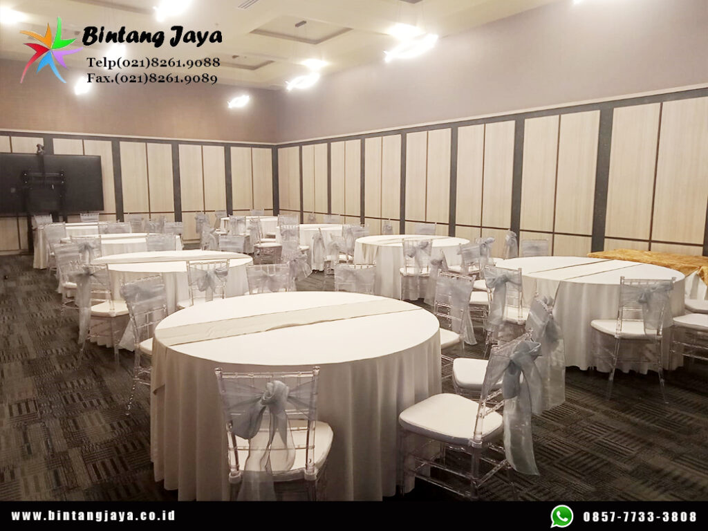 Rental Gong, Kursi Tiffany Acrylic, Round Table Jakarta untuk Event yang Elegan dan Berkelas