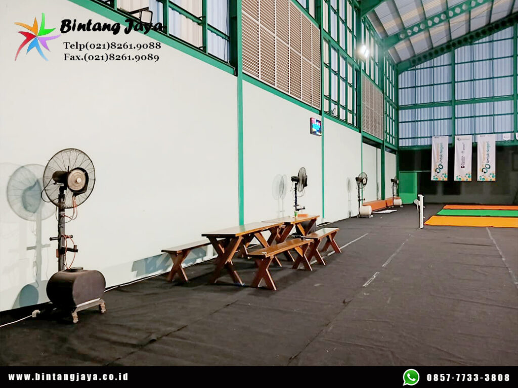 Rental Tirai Hitam, Misty Cool, Panggung, Meja Taman Bandung untuk Event Indoor dan Outdoor