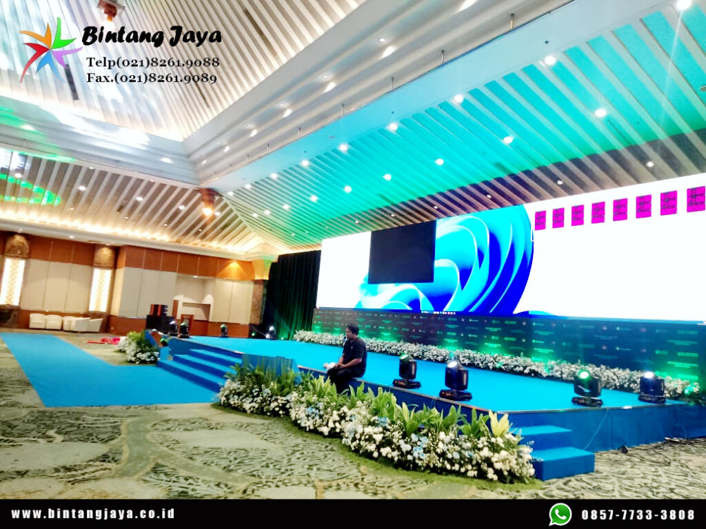 Sewa Panggung Karpet Biru Premium untuk Instansi dan Perusahaan