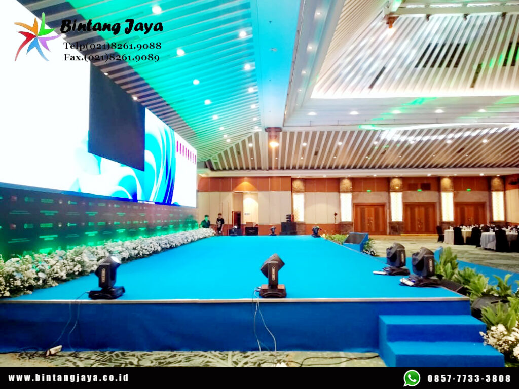 Sewa Panggung Karpet Biru Premium untuk Instansi dan Perusahaan