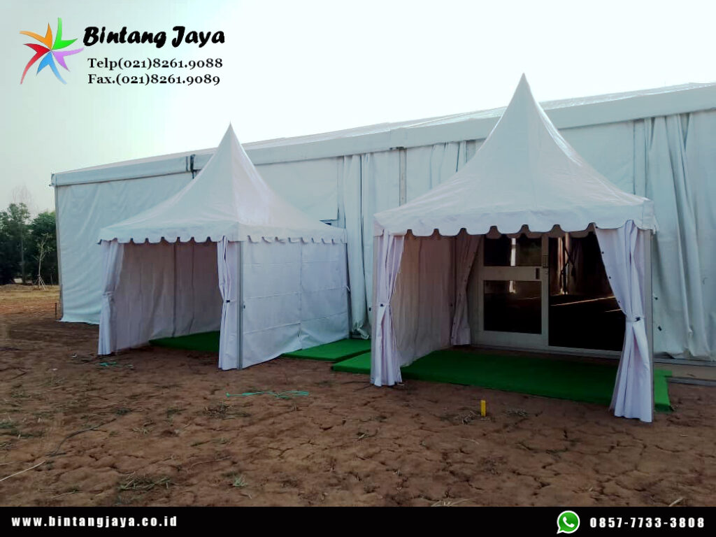 Sewa Tenda Kerucut Sarnafil Jakarta untuk Event Outdoor Tampilan Modern dan Eksklusif
