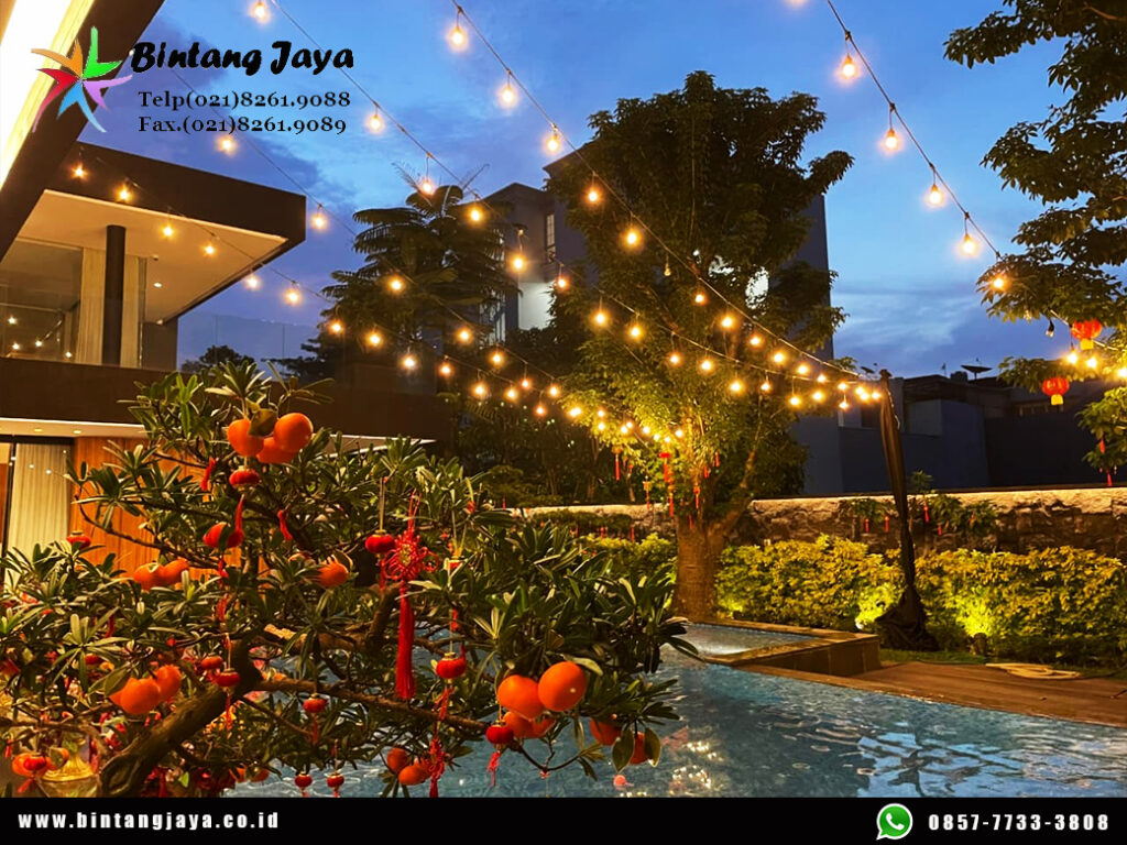 Rental Lampu Taman dan Meja Bulat Alam Sutra 087885377555