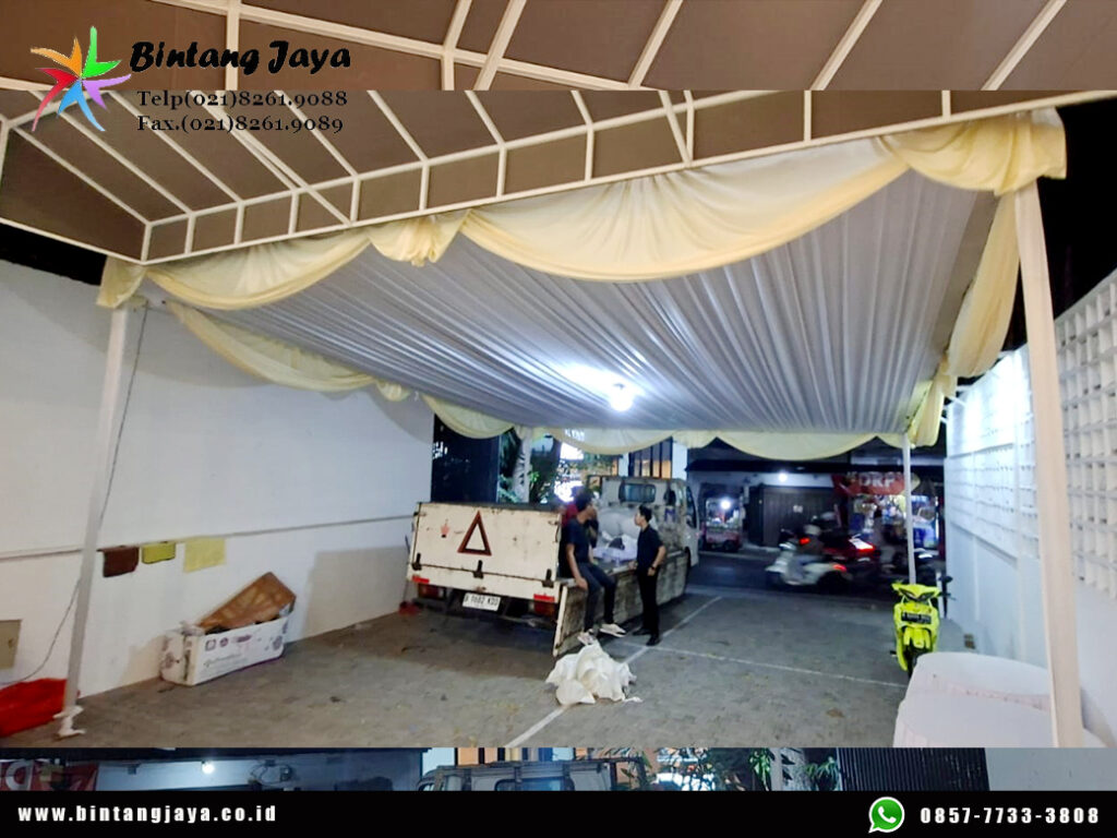 Sewa Tenda Plafon Putih Rumbai Putih Jakarta 085777333808 untuk Hajatan, Event & Acara Outdoor