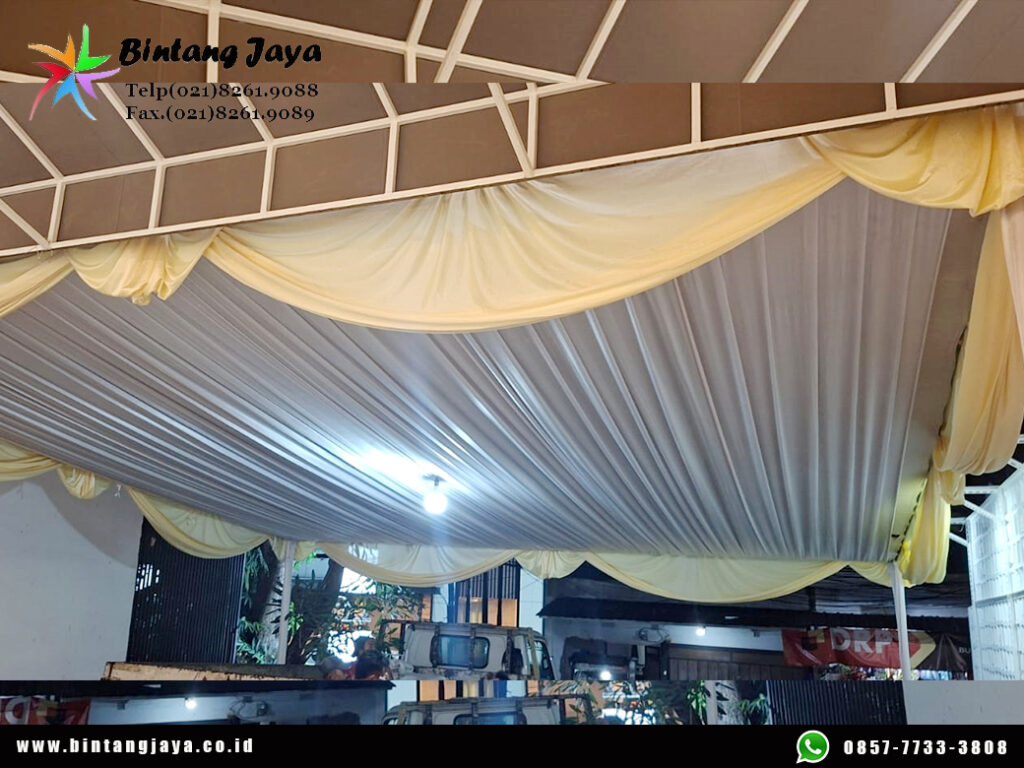 Sewa Tenda Plafon Putih Rumbai Putih Jakarta 085777333808 untuk Hajatan, Event & Acara Outdoor