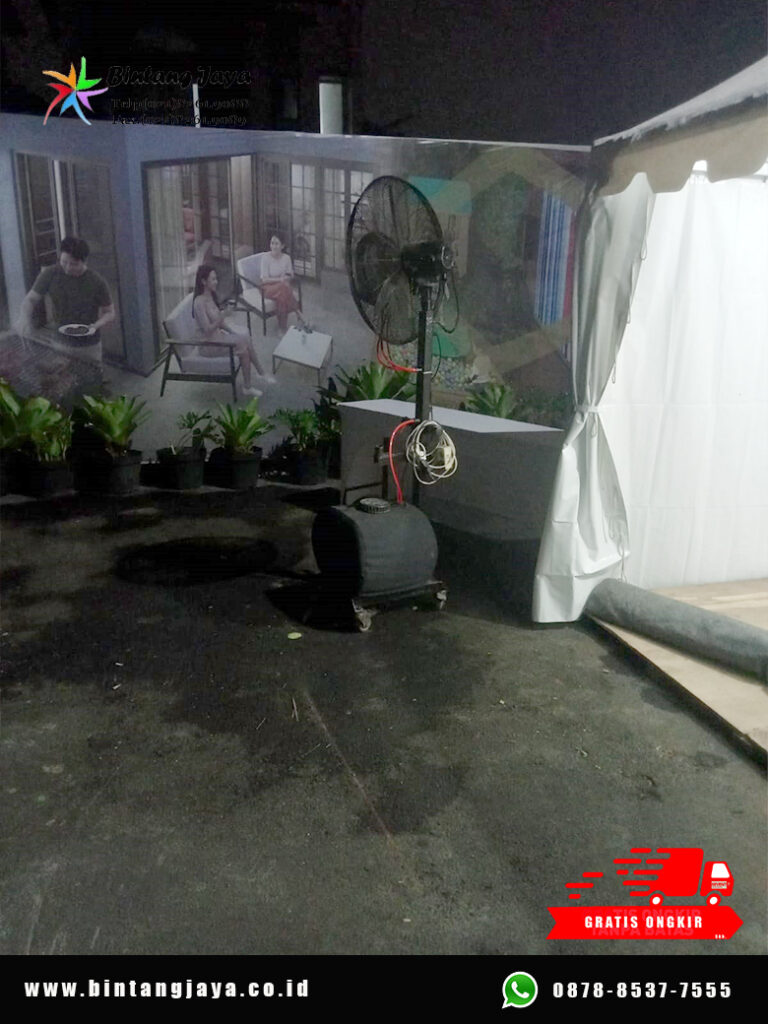 Sewa Tenda Parasol dan Misty Fan Metland Cikarang untuk Area Outdoor Lebih Nyaman