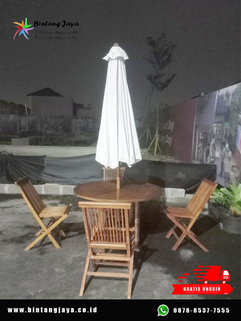 Sewa Tenda Parasol dan Misty Fan Metland Cikarang untuk Area Outdoor Lebih Nyaman