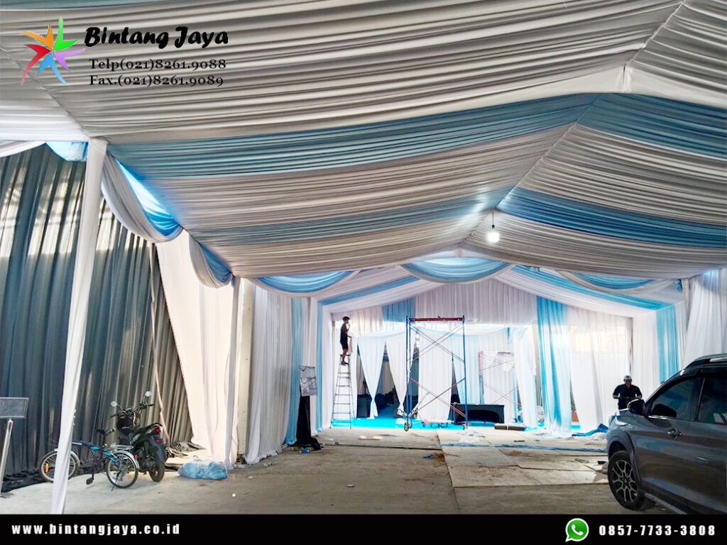 Sewa Tenda Hanggar Biru Putih untuk Event Perusahaan dan Acara Pemerintahan 087885377555