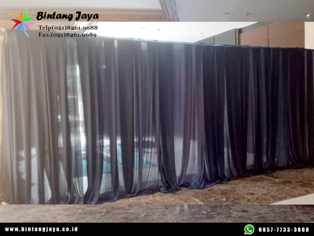 Rental Tirai Hitam Jakarta: Ubah Sudut Venue Tanpa Renovasi